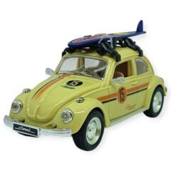 Tatil Serisi - Sesli Işıklı Vosvos Araba 18 cm - Bej