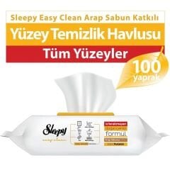 Sleepy Premium Yüzey Temizlik Havlusu 100 Adet Arap Sabunlu