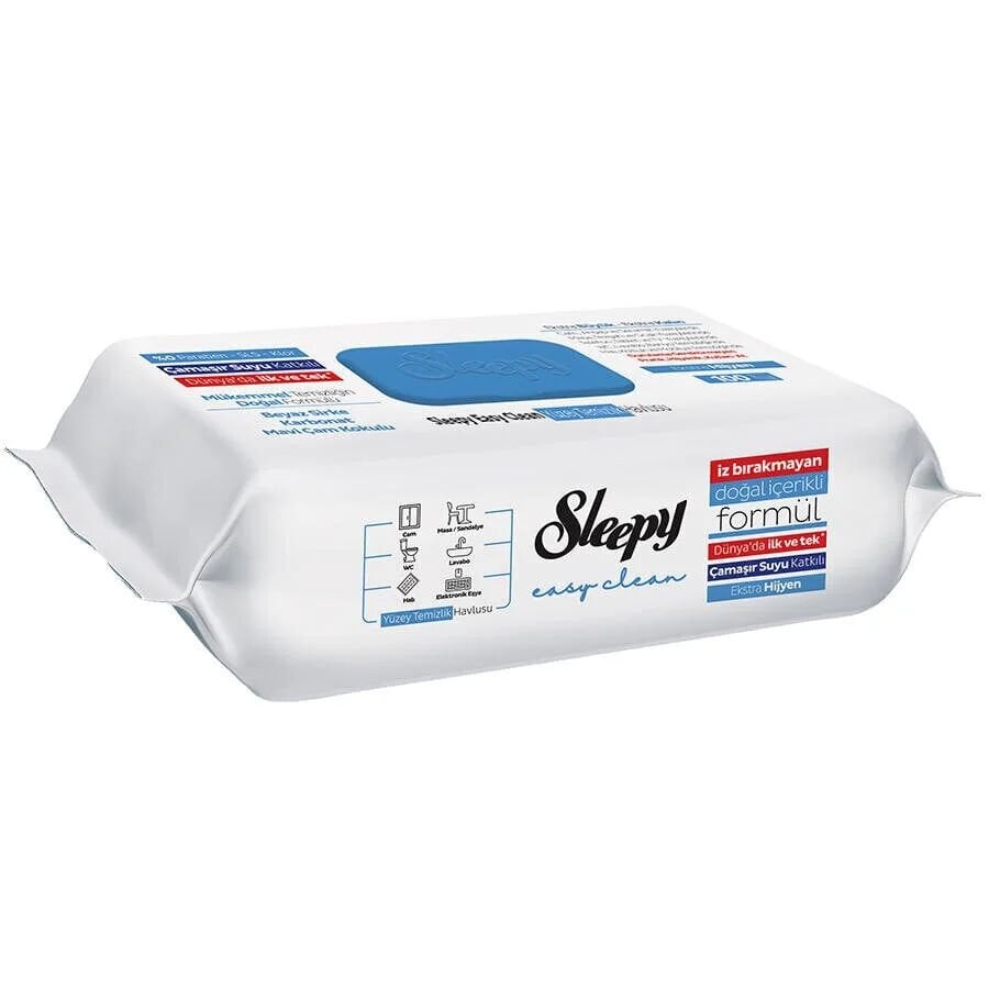 Sleepy Premium Yüzey Temizlik Havlusu 100 Adet Çamaşır Suyu