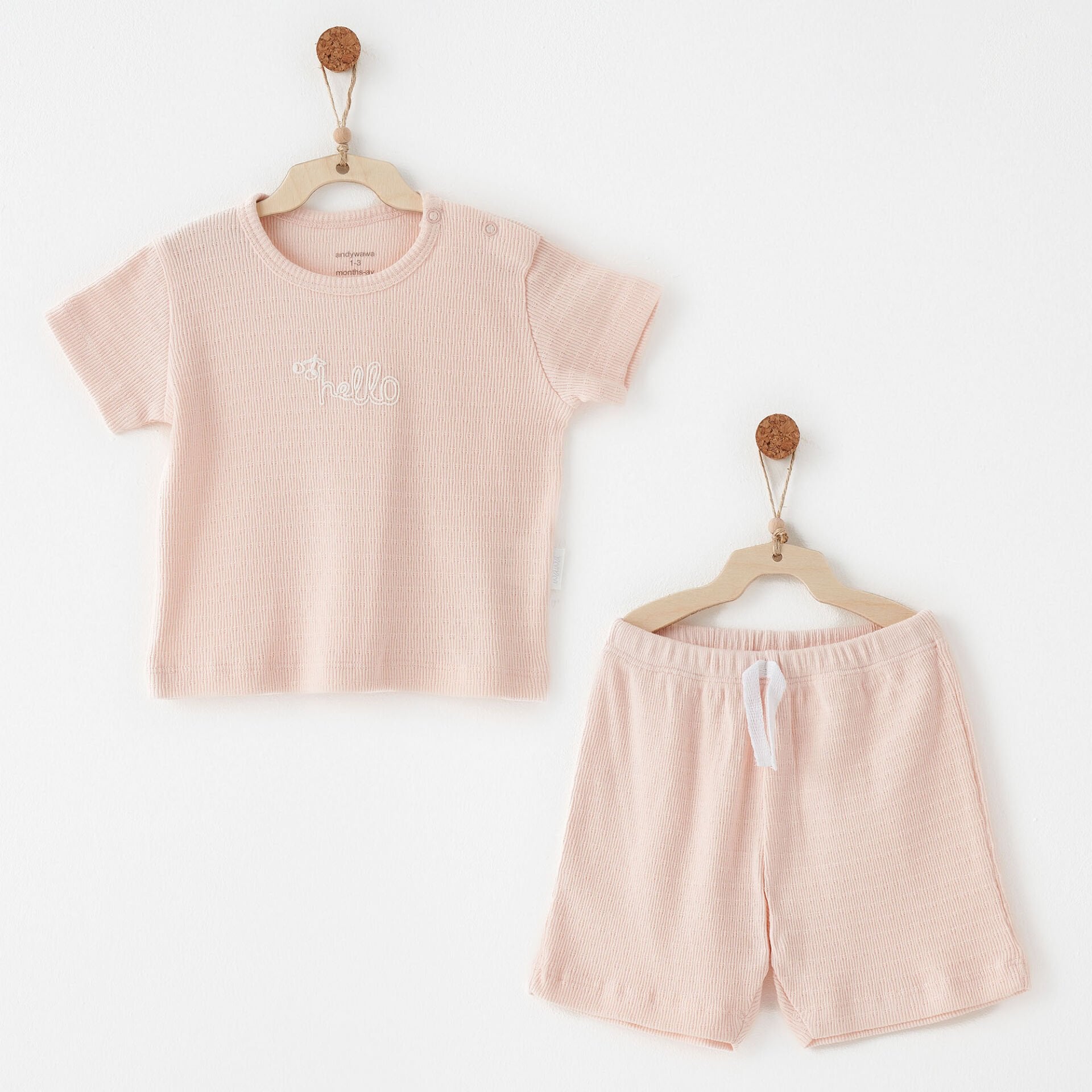 Andywawa AC26770 Jacquard Special Modal 2li Takım Pink