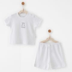 Andywawa AC26769 Jacoquard Special Modal 2li Takım White