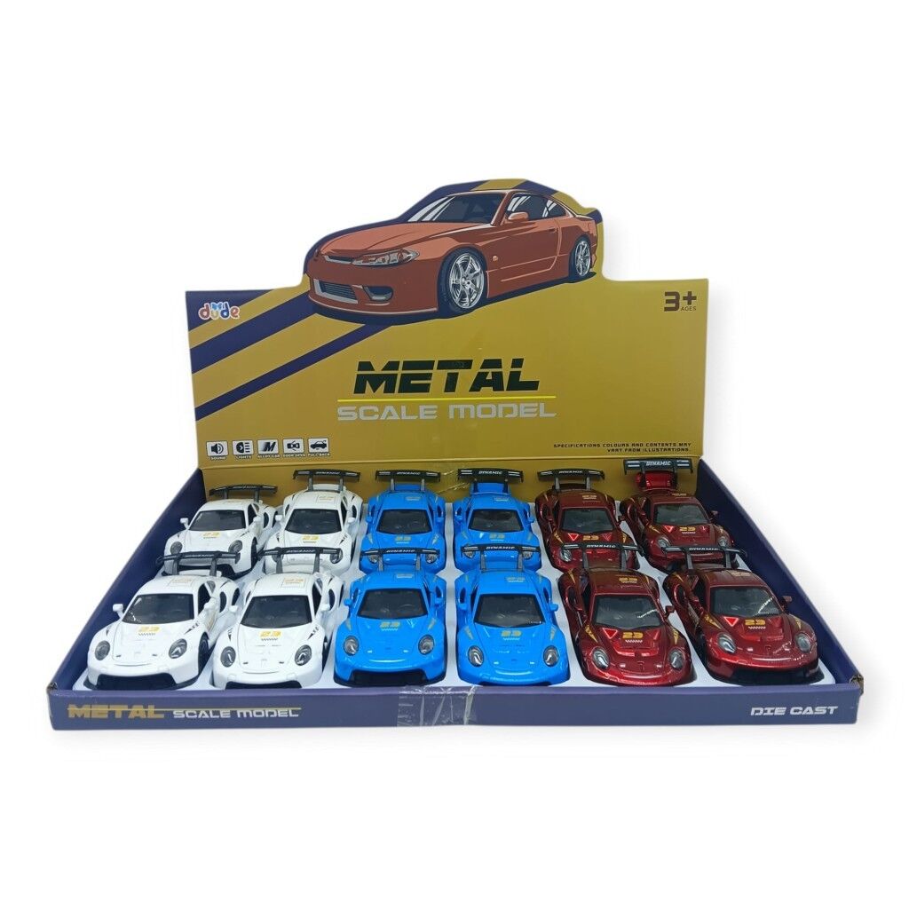 3291D - Ç/B SESLİ IŞIKLI PORSCHE ARABA 3 AST 12