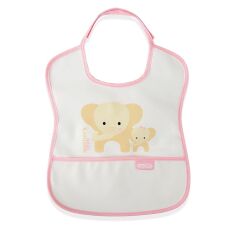 BabyJem Poli Muşamba Küçük Mama Önlüğü 030 Pembe