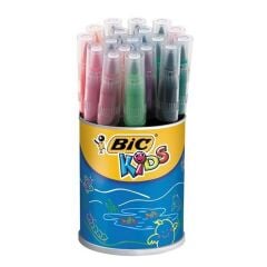Bic Keçeli Kalem Visa Fırça Uç 18 Li