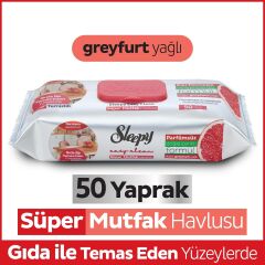 Sleepy Mutfak Temizlik Havlusu 50 Adet Greyfurt
