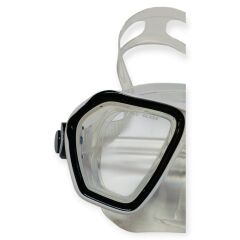 Tempered Camlı Premium Silikon Dalış Maskesi ve Snorkel Yetişkin - Siyah