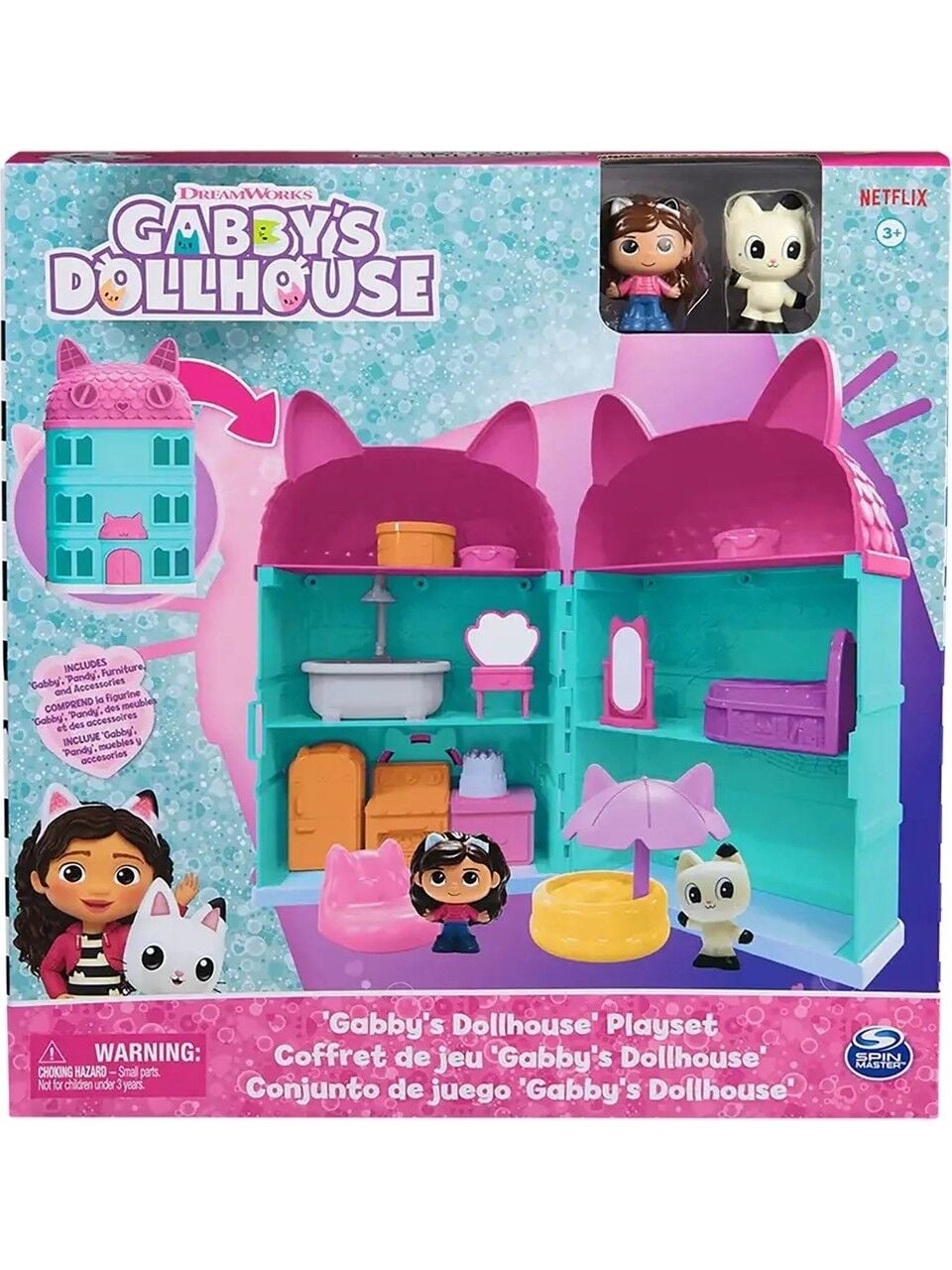 Gabby's Dollhouse Katlanabilir Mini Oyun Evi