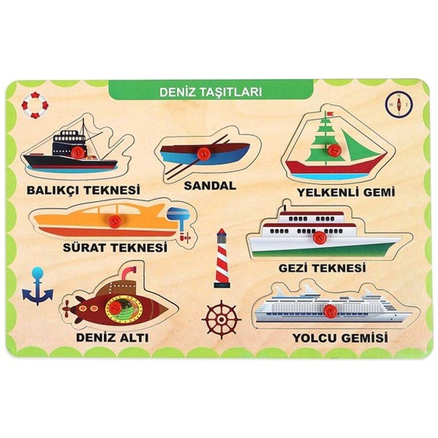 Ahşap Tutmalı Deniz ve Hava Taşıtları