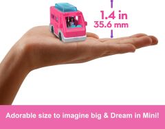 BarbieLand bebek ve araç seti, 4 cm bebek ile renk değiştiren havuzuyla Rüya Karavanı(Kopya)