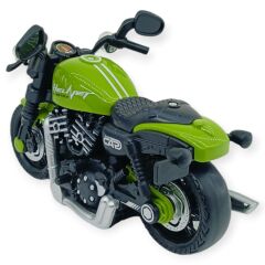 Sürtmeli Işıklı Sesli Chopper Motor Yeşil 15cm