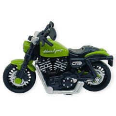 Sürtmeli Işıklı Sesli Chopper Motor Yeşil 15cm