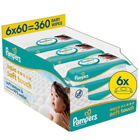 Prima Aqua Soft Islak Havlu Mendil 6'lı 360 Yaprak