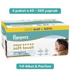 Prima Aqua Soft Islak Havlu Mendil 6'lı 360 Yaprak