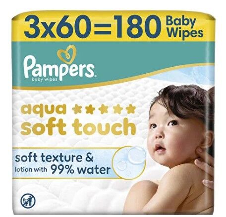 Prima Aqua Soft Islak Havlu Mendil 3'lü 180 Yaprak