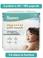 Prima Aqua Soft Islak Havlu Mendil 3'lü 180 Yaprak