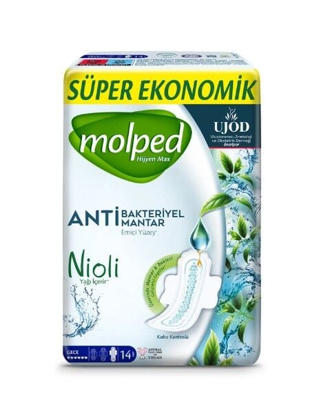 Molped Hijyen Max Süper Eko Gece Ped 14 Adet