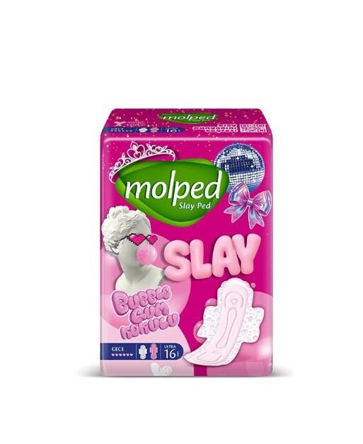 Molped Slay Süper Eko Gece Ped 16 Adet