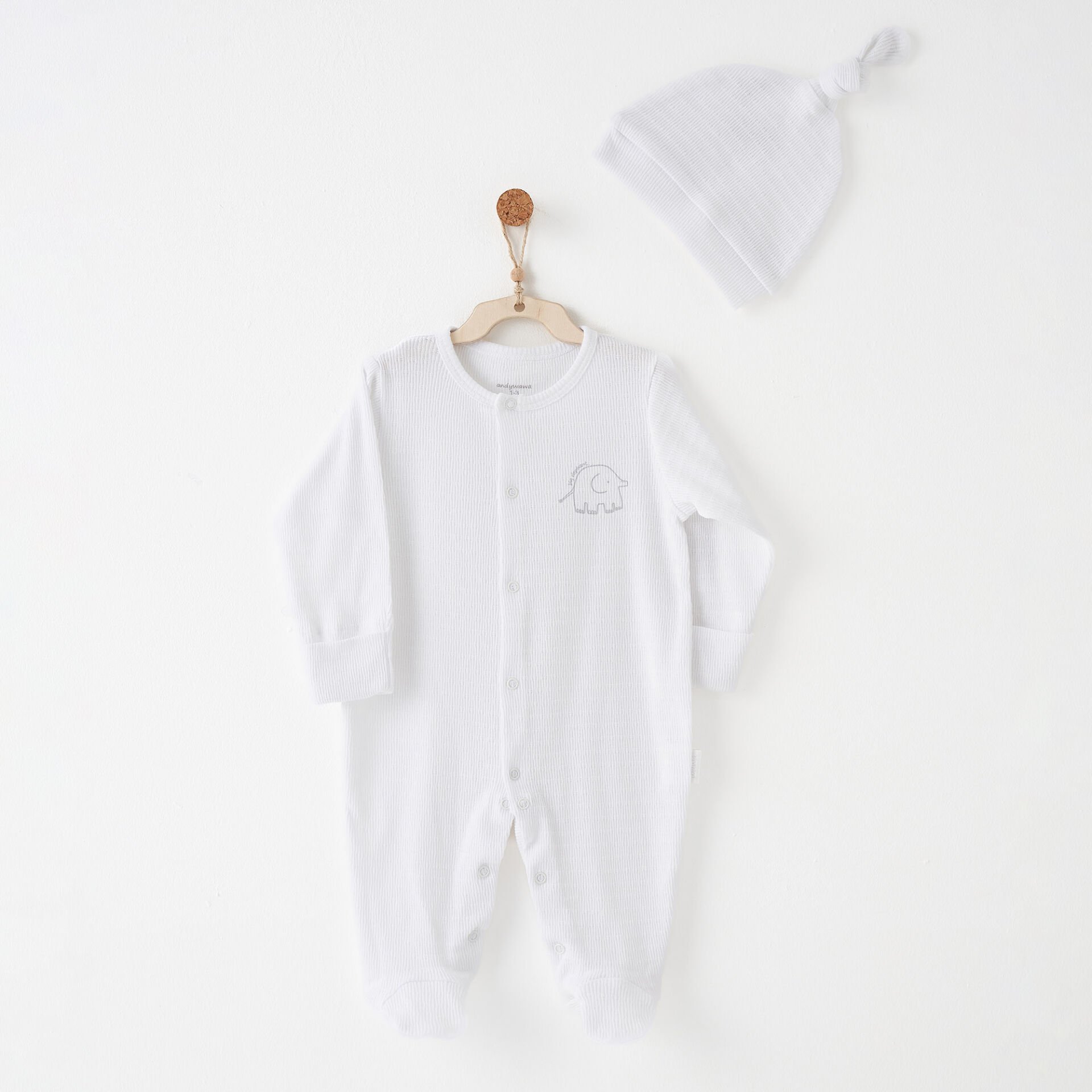 Andywawa AC26766 Special Modal Tulum Takım White