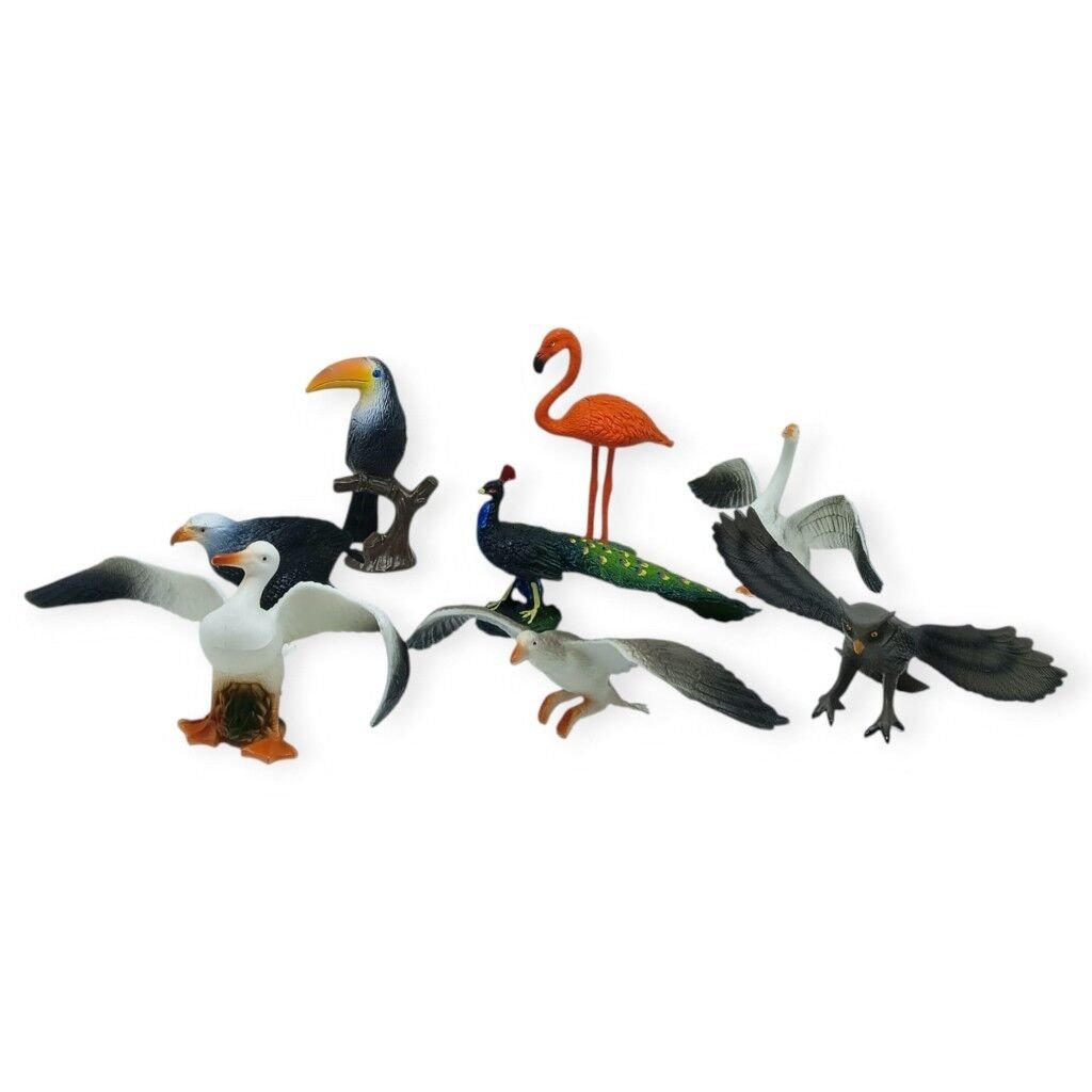 HY714-1 - PVC DE 4 LÜ KUŞ FİGÜRLERİ 2 AST