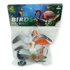 HY714-1 - PVC DE 4 LÜ KUŞ FİGÜRLERİ 2 AST