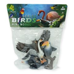 HY714-1 - PVC DE 4 LÜ KUŞ FİGÜRLERİ 2 AST