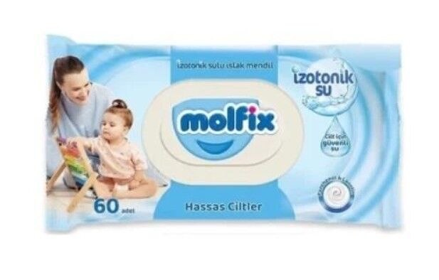 Molfix İzotonik Sulu Pamuk Hassas Islak Havlu Mendil 60'lı