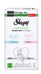 Sleepy Natural Double Soft Külot Bez Ultra Paket 7 Beden 48 Adet