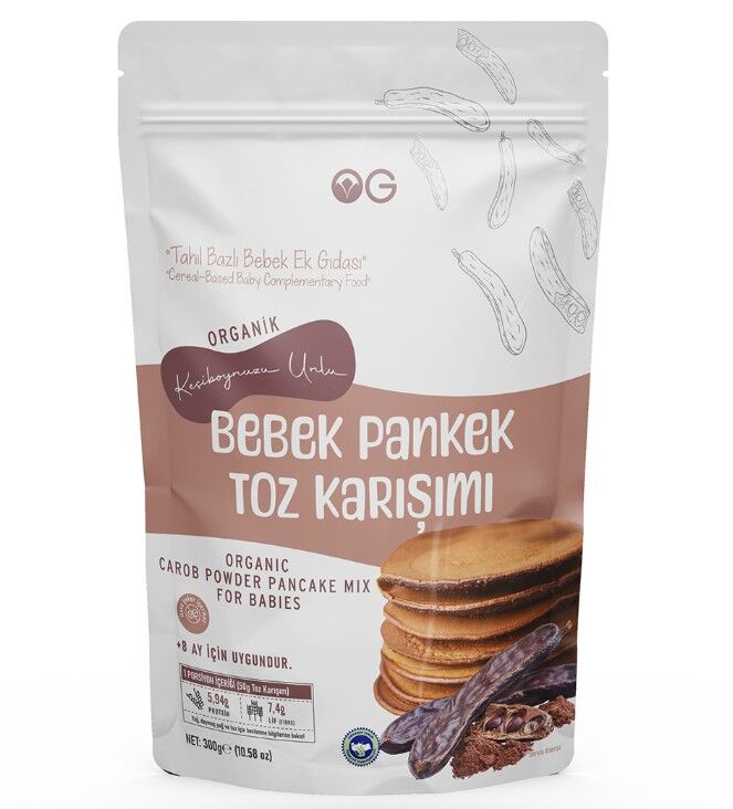 OG Natural Organik Keçiboynuzu Unlu Bebek Pankek Toz Karışımı 300 Gr