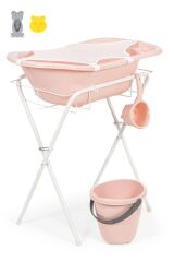 BabyJem Ayaklı Küvet Seti 7 Parça 897 Soft Pembe