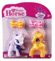 L-34-10 - PONY 2 Lİ FİGÜR SET TOKALI KARTELA