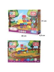 2403 - PLAYBOX 41 PARÇA LEGO TREN SETİ