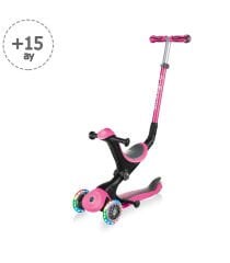 Globber Go Up Deluxe Scooter (Işıklı) Pembe