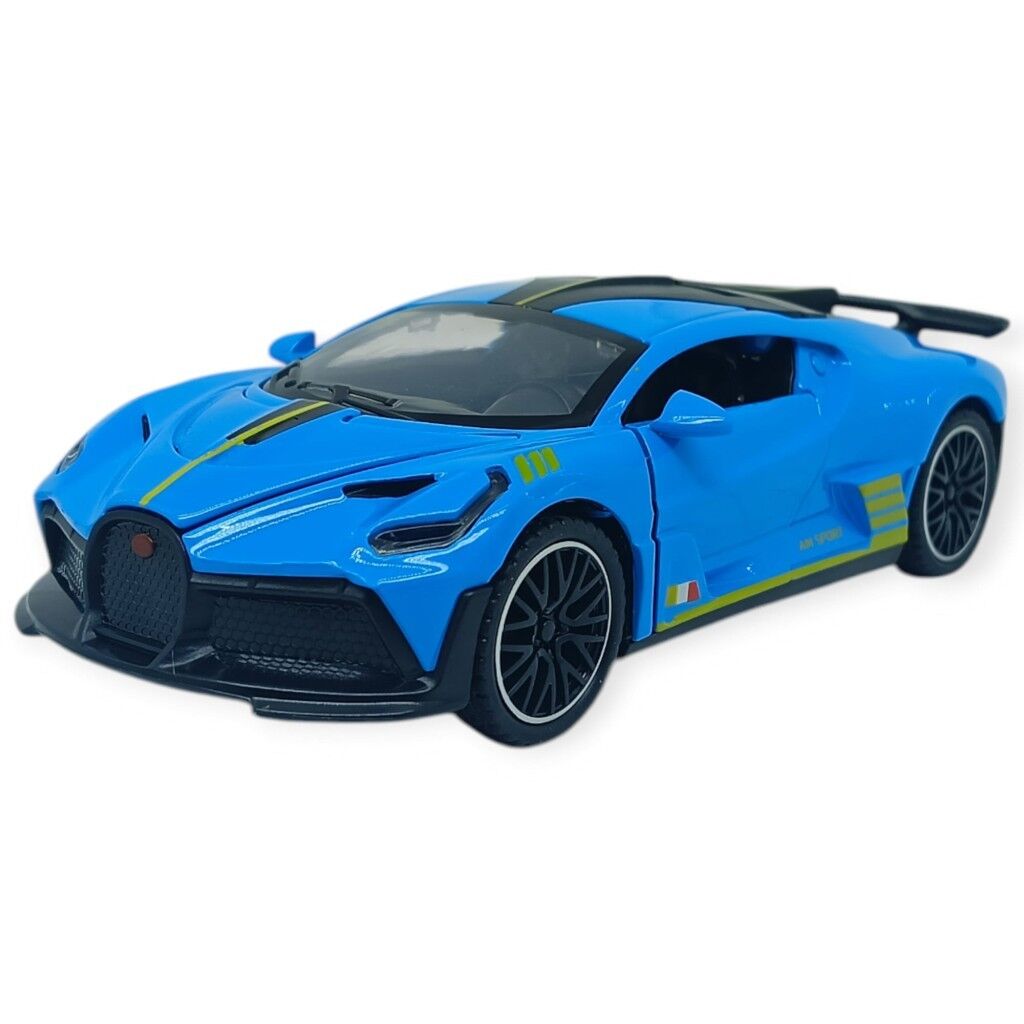 Sesli Işıklı Spor Araba 15 cm - 3241D- Mavi