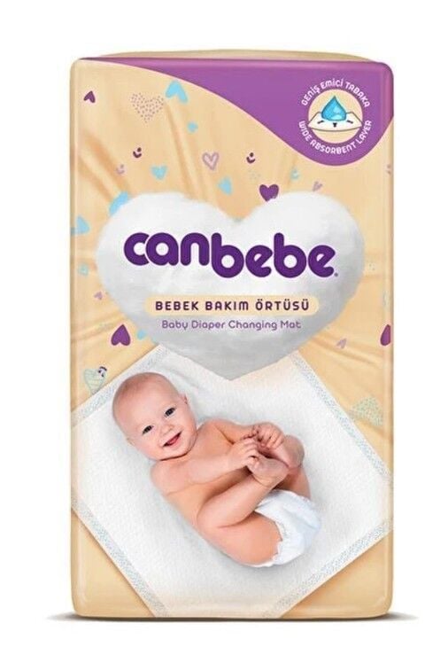Canbebe Bebek Bakım Örtüsü 60x60 10'lu