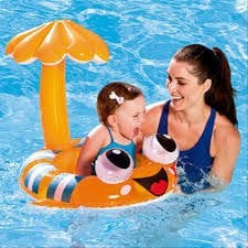 Bestway ŞİŞME DAİRE OTURMA YERİ VE GÖLGELİK PALYAÇO BALIĞI 118*80 CM 34092 BESTWAY