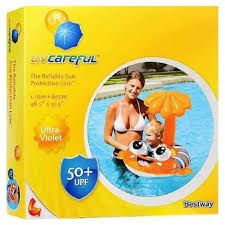 Bestway ŞİŞME DAİRE OTURMA YERİ VE GÖLGELİK PALYAÇO BALIĞI 118*80 CM 34092 BESTWAY