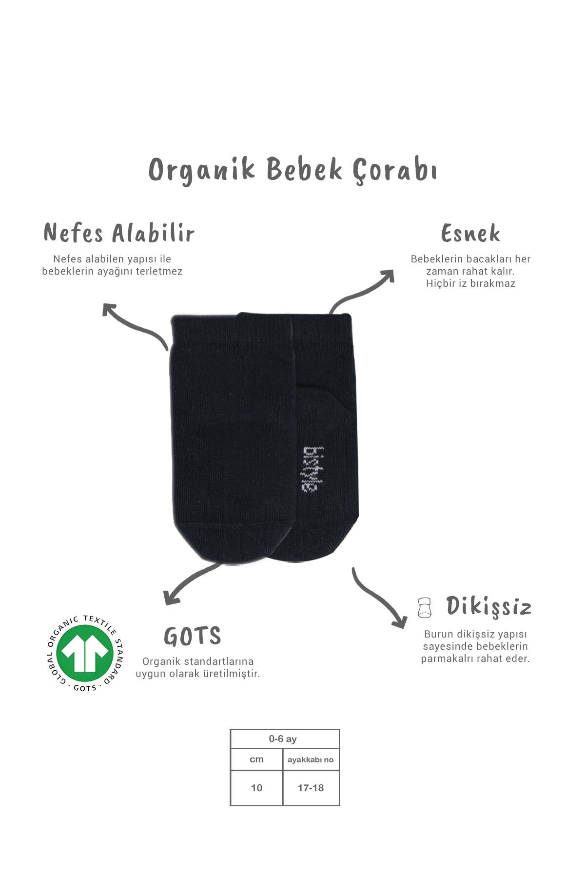 Bistyle 5’li Penye Soket Kutulu Basic Çorap 10131 Gri