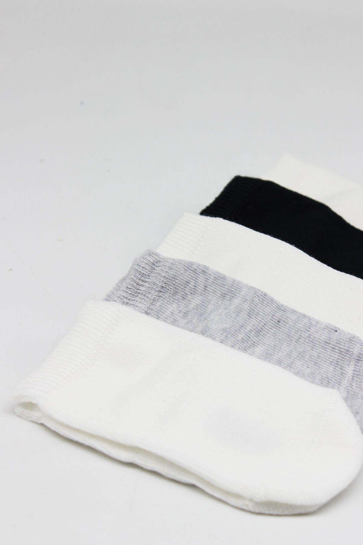 Bistyle 5’li Penye Soket Kutulu Basic Çorap 10131 Gri
