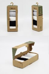 Bistyle 5'li Penye Soket Kutulu Basic Çorap 10131 Gri