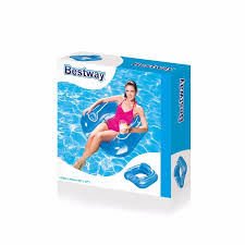 Bestway 43097 Yüzme Koltuğu Flip Yastık, 102 x 94 cm, Çeşitli, Renkli