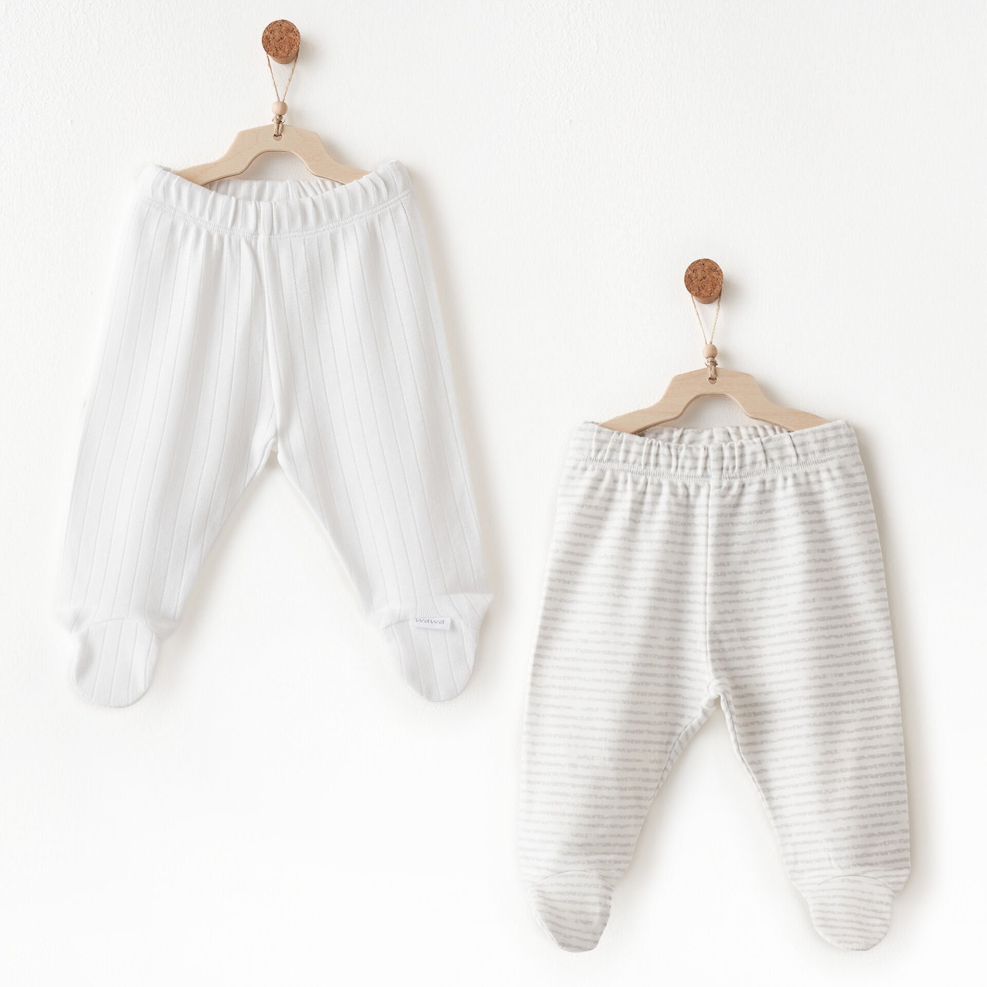 Andywawa AC26585 Hello Elephant 2li Patikli Pantolon White