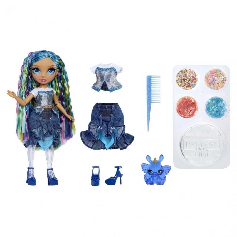 Rainbow High Işıltılı Gökkuşağı Slime Moda Bebeği