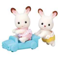 Sylvanian Families Çikolata Kulaklı Tavşan İkiz Bebekler