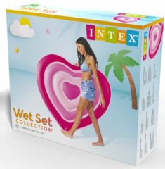 Intex Kalp Şekilli Ada Yatak 155cm - 58727