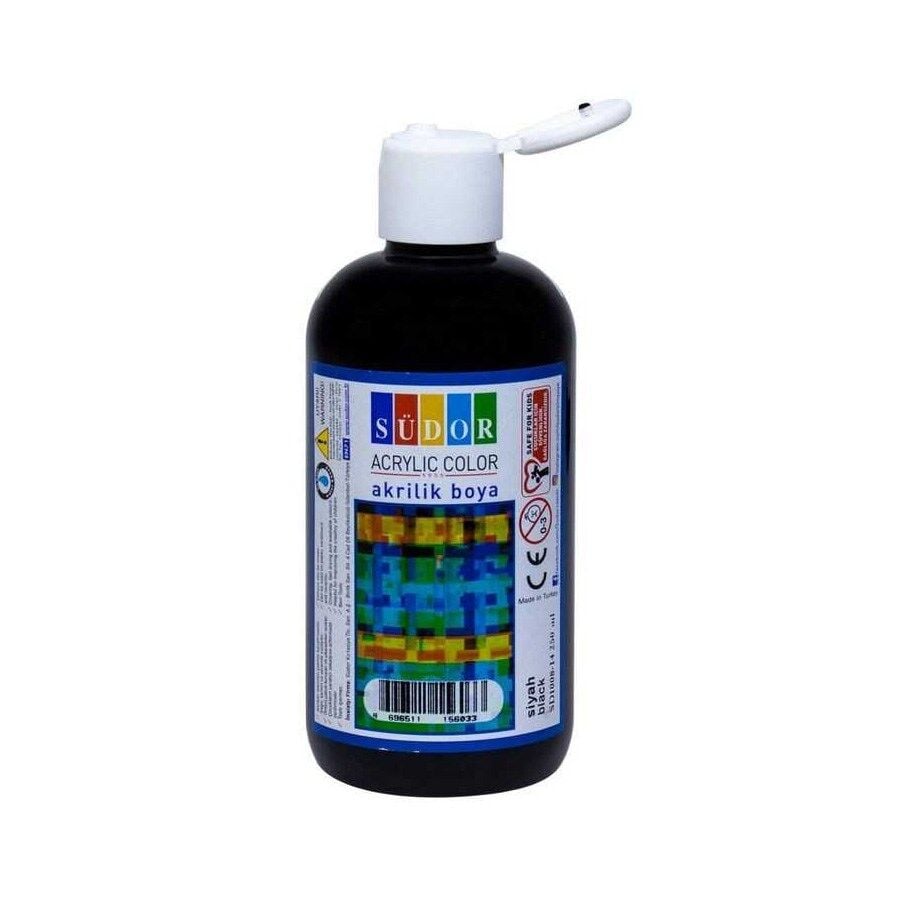 Südor Akrilik Boya 250 ML.-Siyah