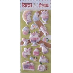 Taros Happy Kabartma Sticker