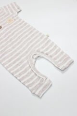 Bistyle Line Colors Yarım Kol Patiksiz Tulum 15126 Bej