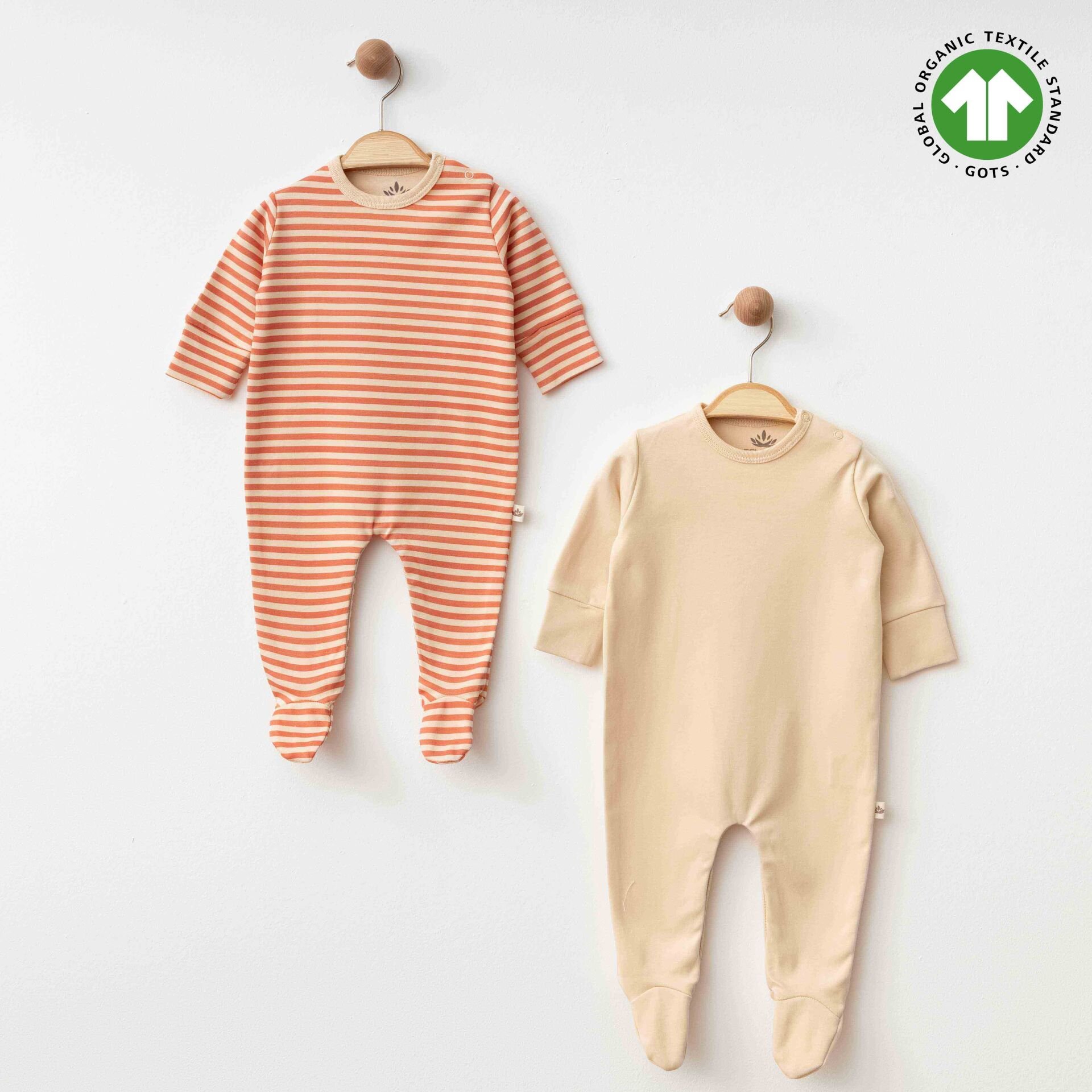 Eslenza Baby Organik 2'li Tulum 0048 Bej