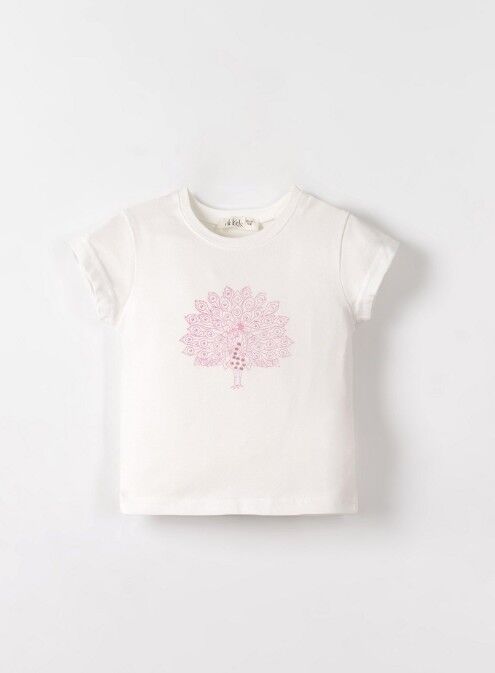 NK Tavus Kuşu Tshirt 31626 Ekru Lila