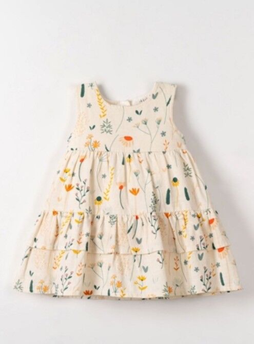 NK Sunflower Elbise 71603 Krem